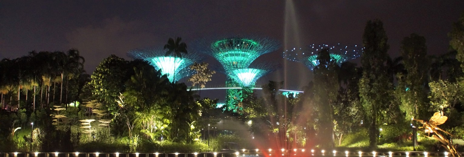 Marina Bay Park by night, Singapore