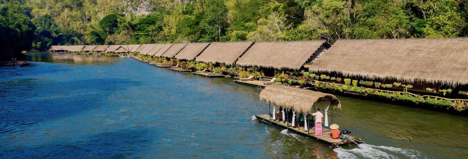 Floathouses op River Kwai