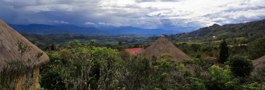 Uitzicht vanuit Baliem Valley Resort Uitzicht vanuit Baliem Valley Resort