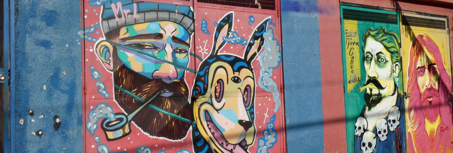 Chili-Valparaiso-muurschildering