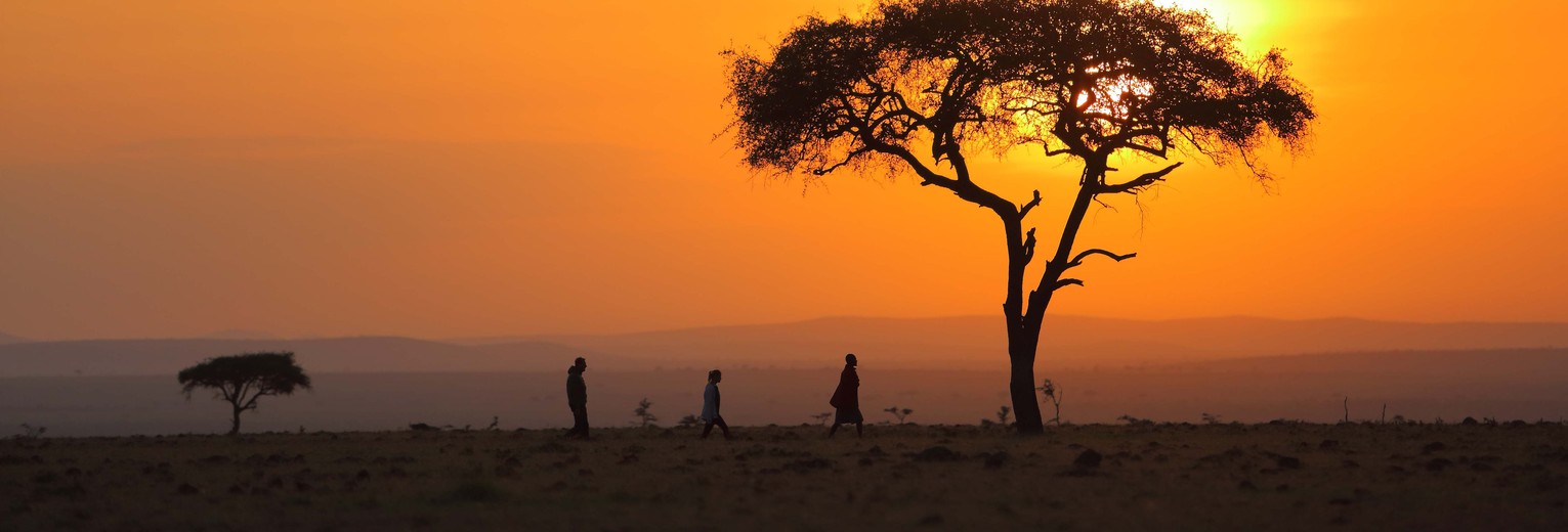 Zonsondergang in Kenia