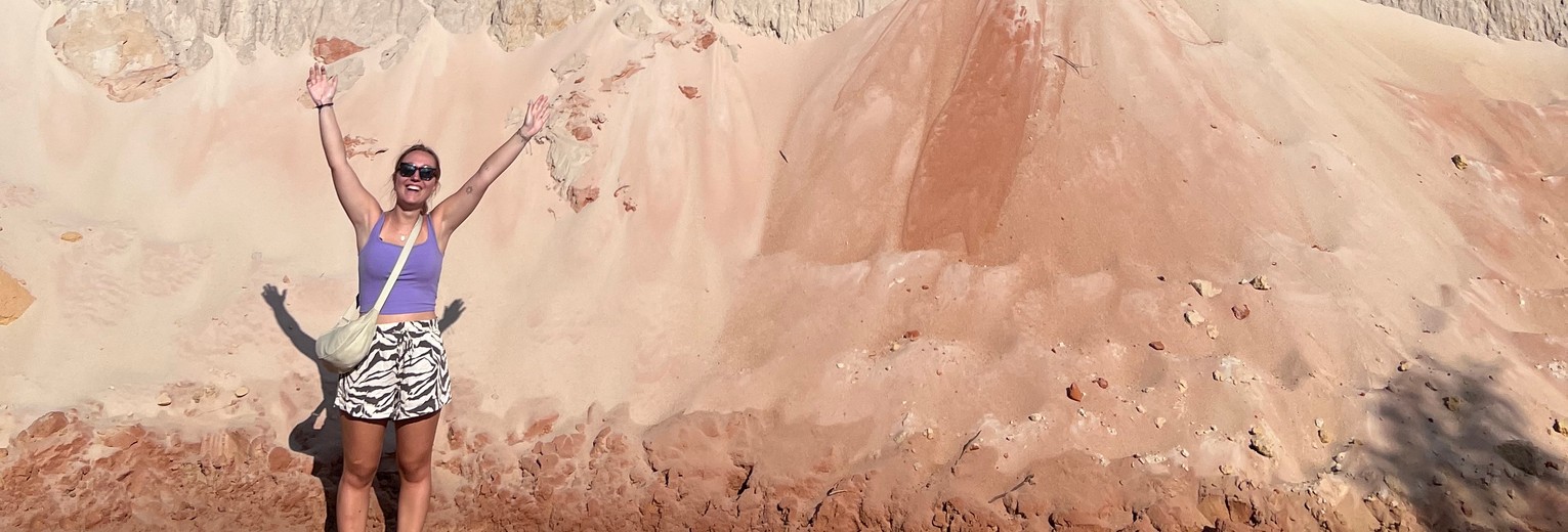 Collega Isabel in Mui Ne in Vietnam