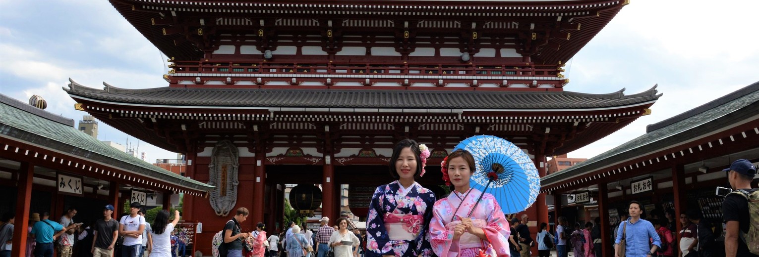 Geisha's in Tokyo in Japan