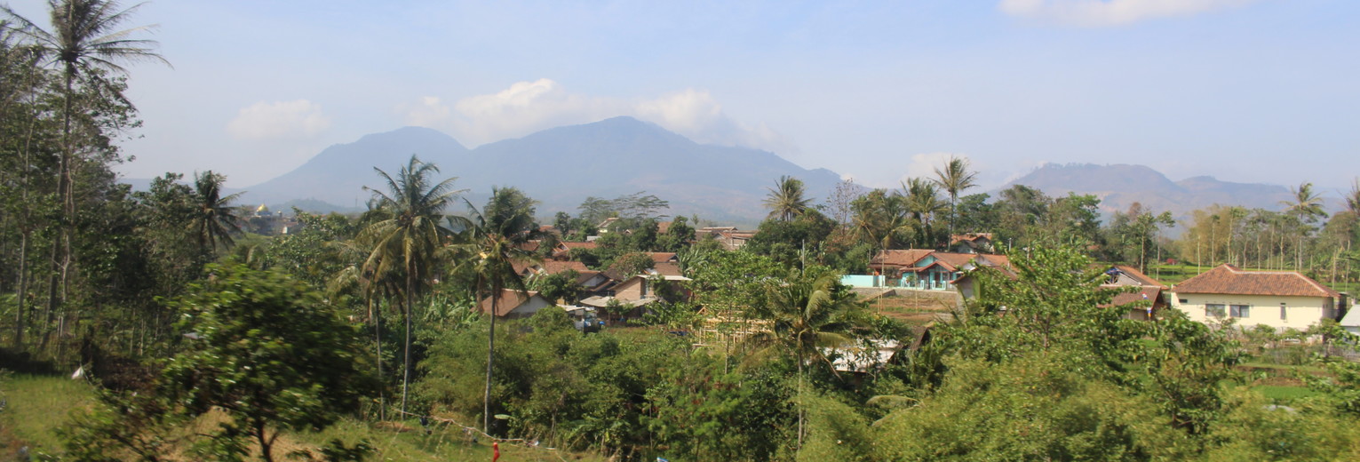 Java-Treinreis-Uitzicht