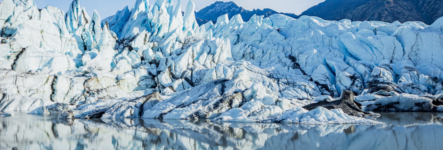 Gletsjer bij Matanuska, Alaska, Amerika