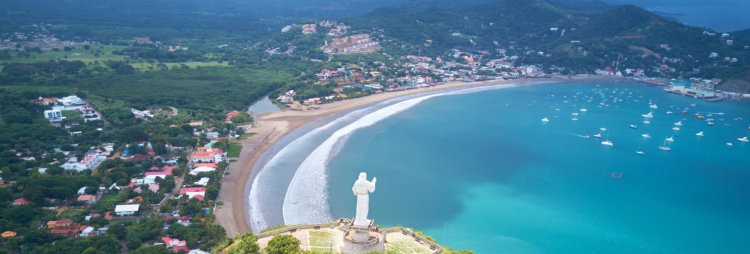 Uitzicht op San Juan del Sur in Nicaragua Uitzicht op San Juan del Sur in Nicaragua