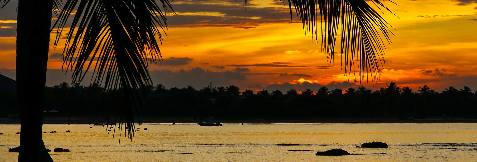 Zonsondergang bij passikudah, Sri Lanka