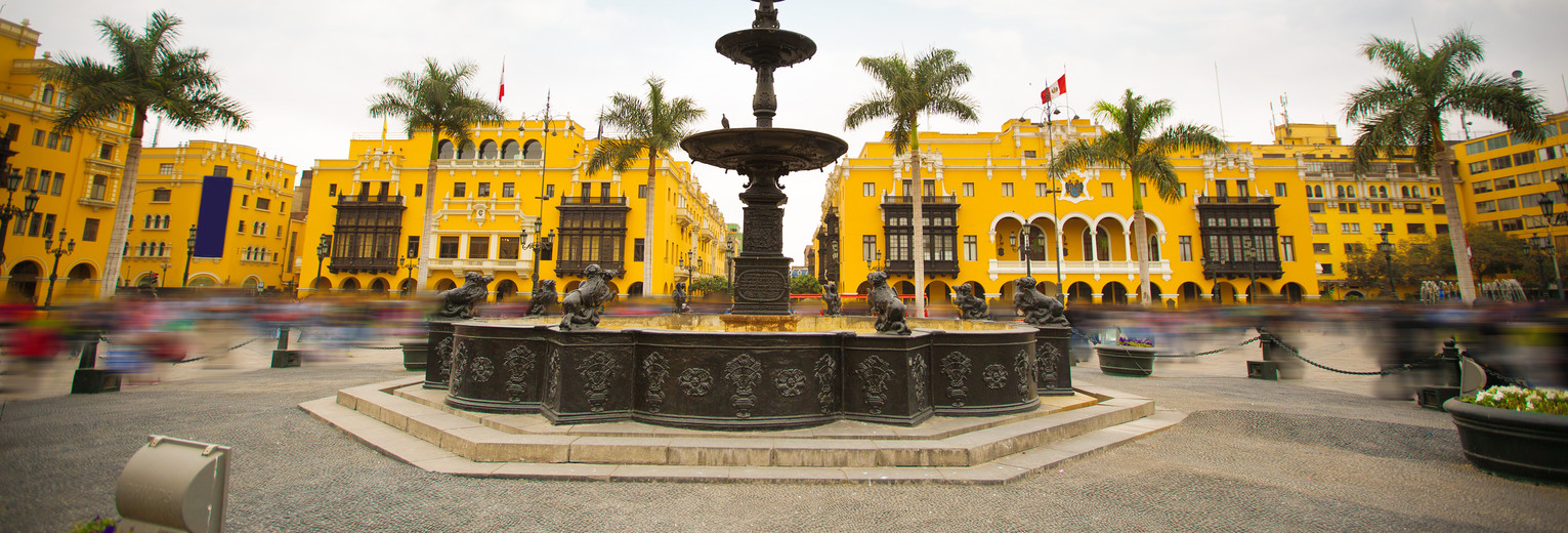 Historisch plein in Lima, Peru