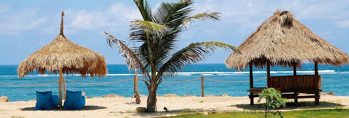 Ontspannen aan het Strand van Segara Beach bij Serangan, Lombok, Indonesië