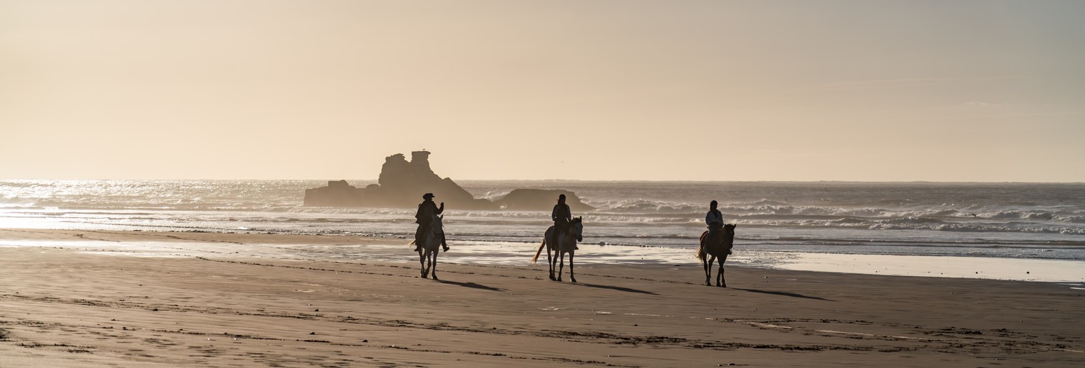 Zonsondergang bij Essaouira in Marokko