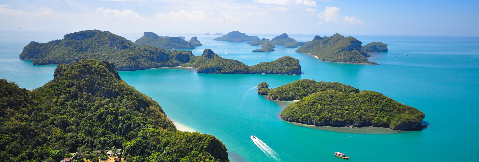 Uitzicht op de zee bij Koh Samui, Thailand