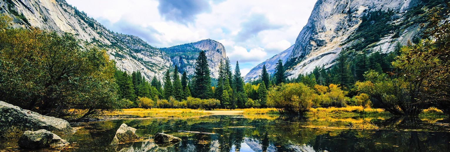 Mirror Lake bij Yosemite National Park, Verenigde Staten