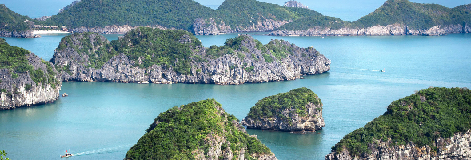 Vietnam Halong Bay uitzicht Vietnam Halong Bay uitzicht