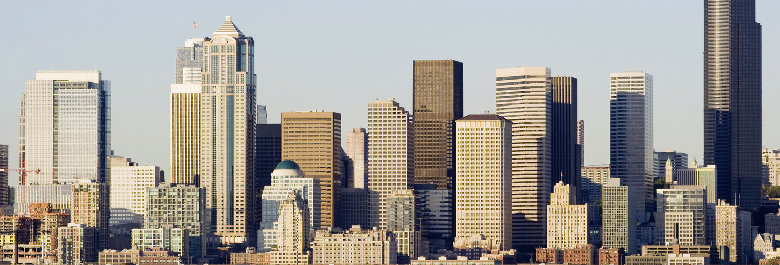 Skyline van Seattle, Amerika