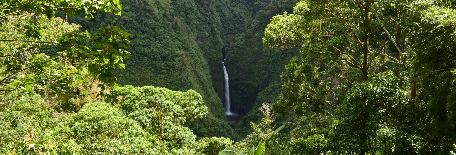 Uitzicht op de waterval San Fernando