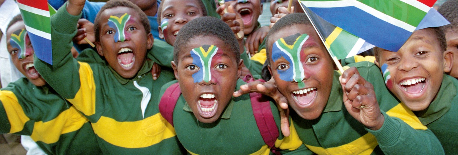 Kinderen in Johannesburg, Zuid-Afrika