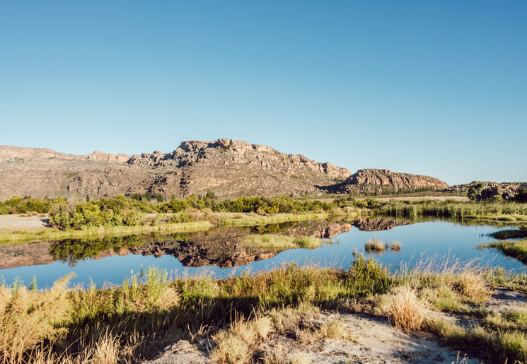 Uitzicht op Cederbergen, Zuid-Afrika