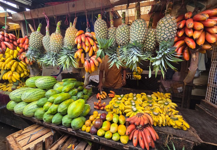 Vers fruit op de lokale markt in Stone Town Vers fruit op de lokale markt in Stone Town