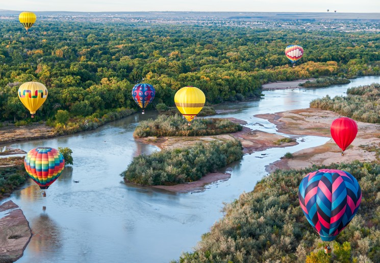 Ballonfiësta in Albuquerque, New Mexico, USA