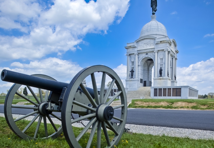 Breng een bezoek aan Gettysburg National Military Park in Gettysburg, Amerika