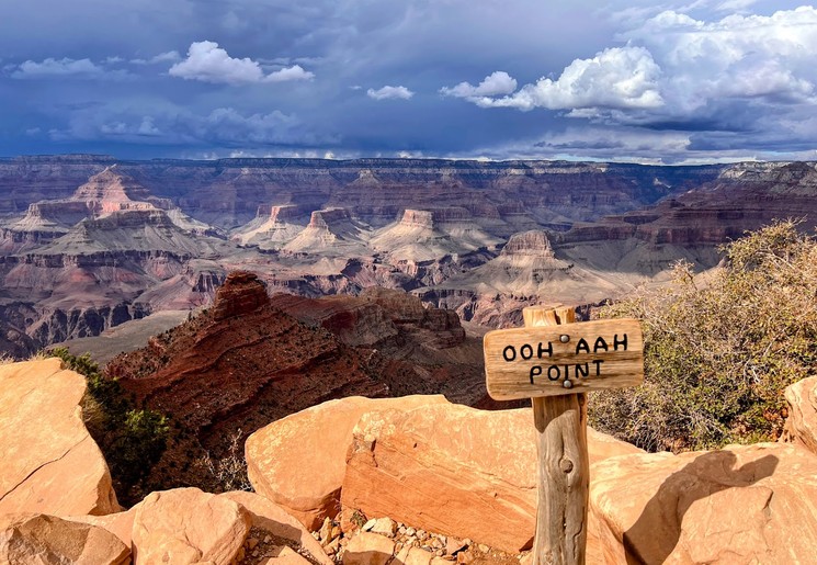 Uitzicht over de Grand Canyon, één van de nationale parken van Amerika