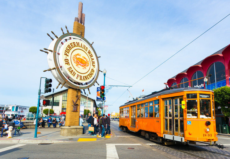 Amerika-San-Francisco-Fishermans-Wharf-Tram