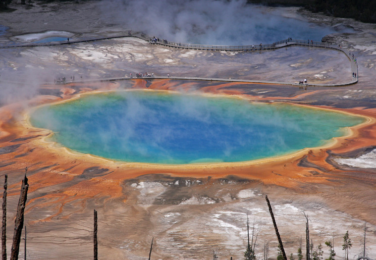 Prachtige kleuren in het Yellowstone National Park