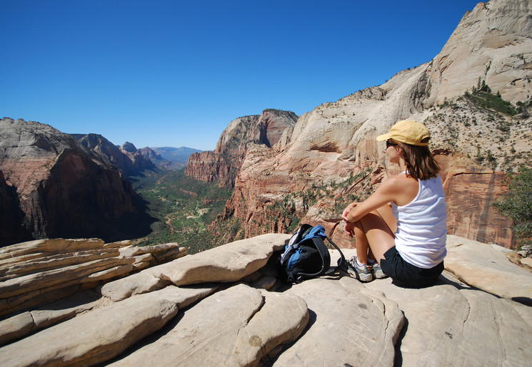 Uitzicht op Zion National Park in de Verenigde Staten