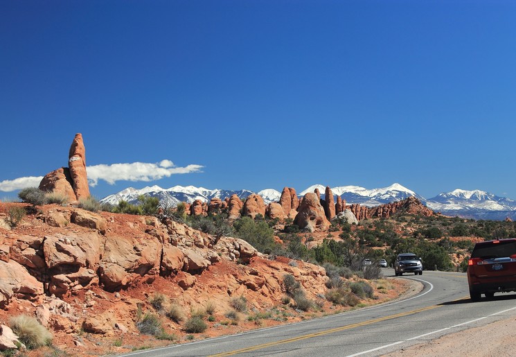 Amerika-Verenigde-Staten-Zuidwest-Moab-autoroute