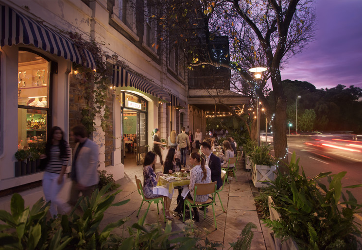 Gezellige straten van Adeliade in de avond, Australië - © South Australian Tourism Commission