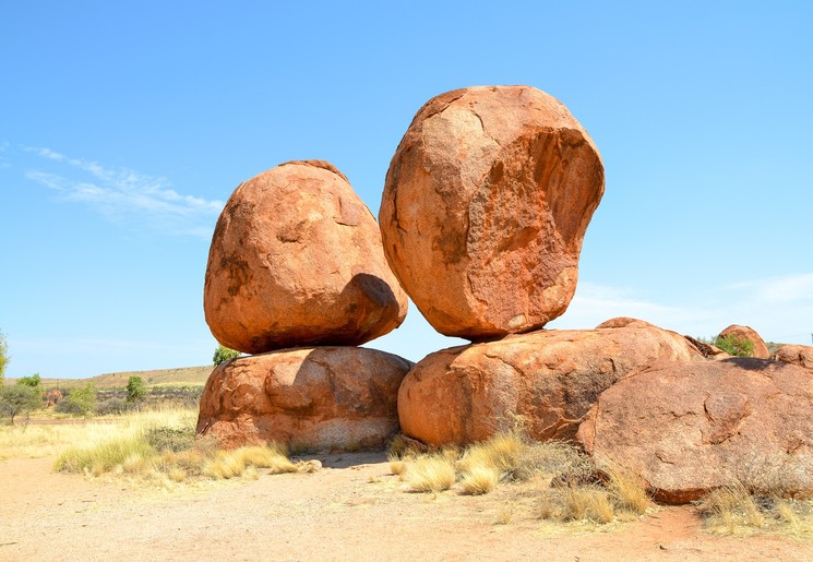 Rode rotsen van Devil’s Marbles, Australië
