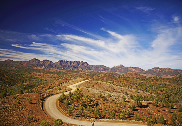 Eeuwenoude landschap van de Flinders Ranges, Australië