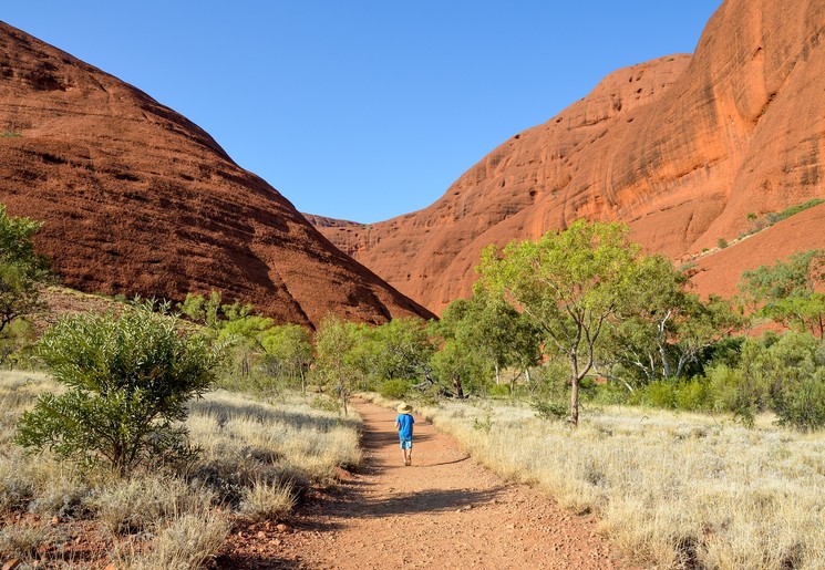 Wandel in Kata Tjuta, Australië: