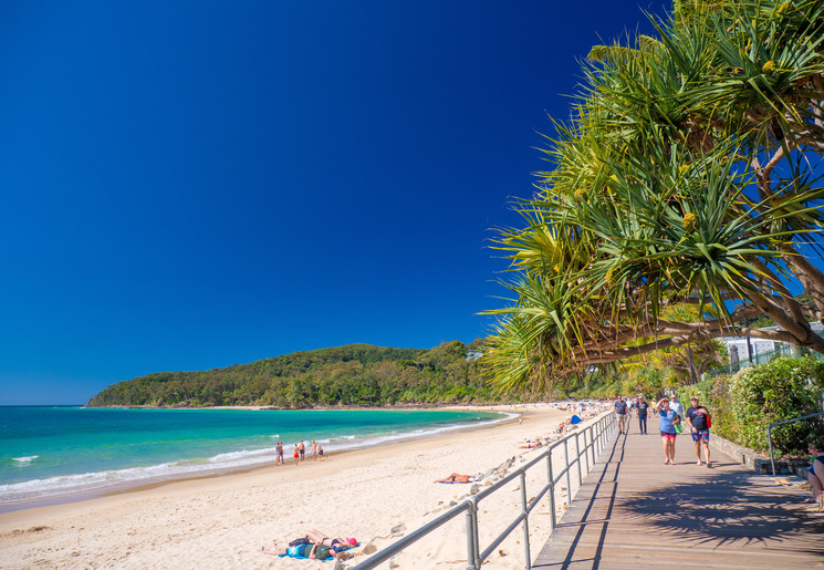 De boulevard langs het strand van Noosa, Australië - © Tourism Australia