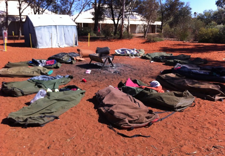 Australie-Outback-swag