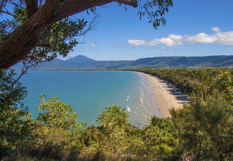 Four Mile Beach bij Port Douglas, Australië