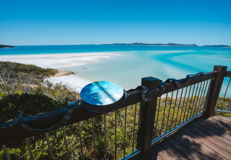 Uitkijkpunt Hill Inlet bij Whitsundays, Australië