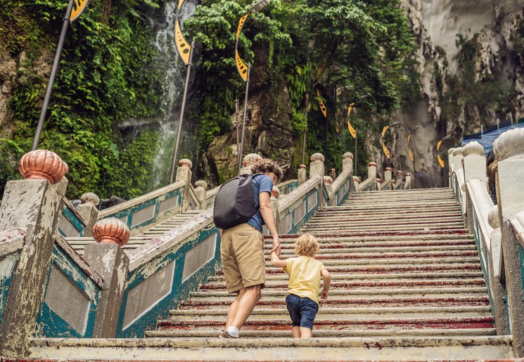 Vader en zoon in Maleisië