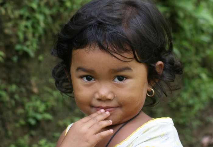 Kindje op Bali, Indonesië