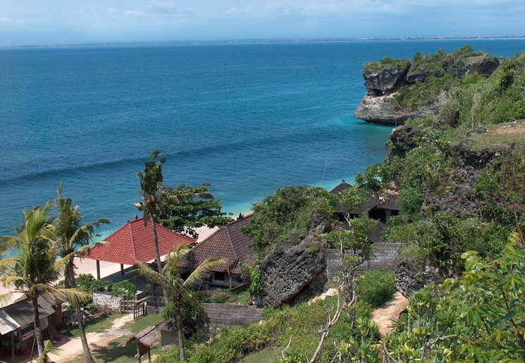 Mooie uitzichten op de zee bij Balangan, Bali