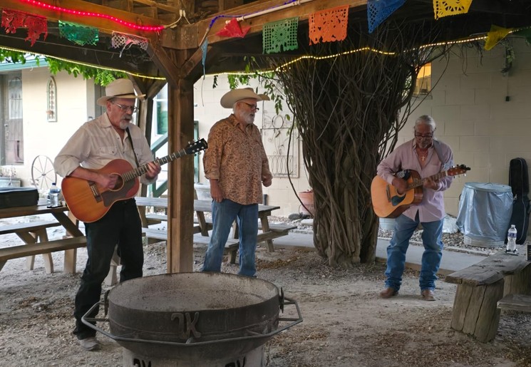 Cowboys maken live muziek Cowboys maken live muziek