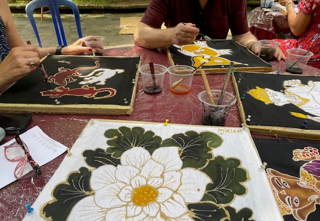 Batik workshop in Ubud