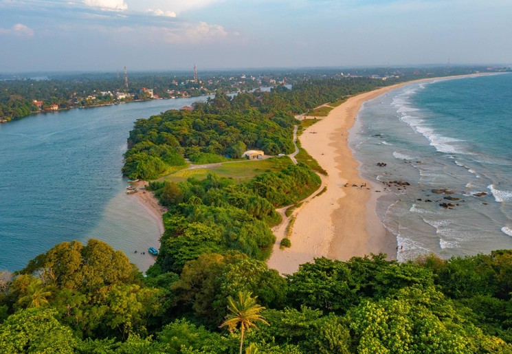 Het schiereiland van Bentota, Sri Lanka