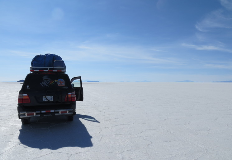 Met de jeep over de zoutvlaktes van Uyuni - Bolivia
