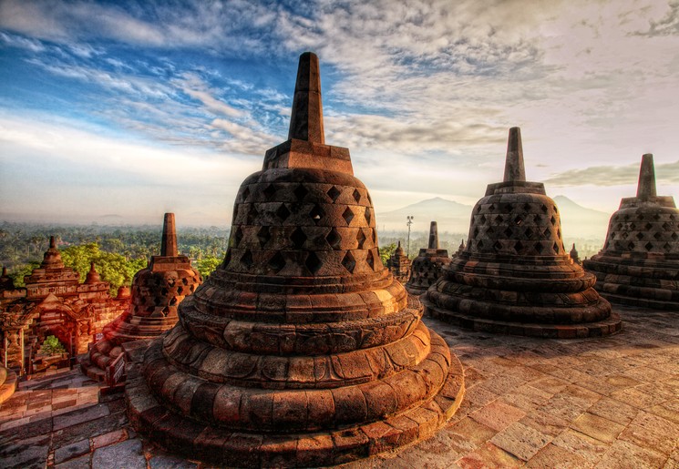 Borobudur, Indonesië