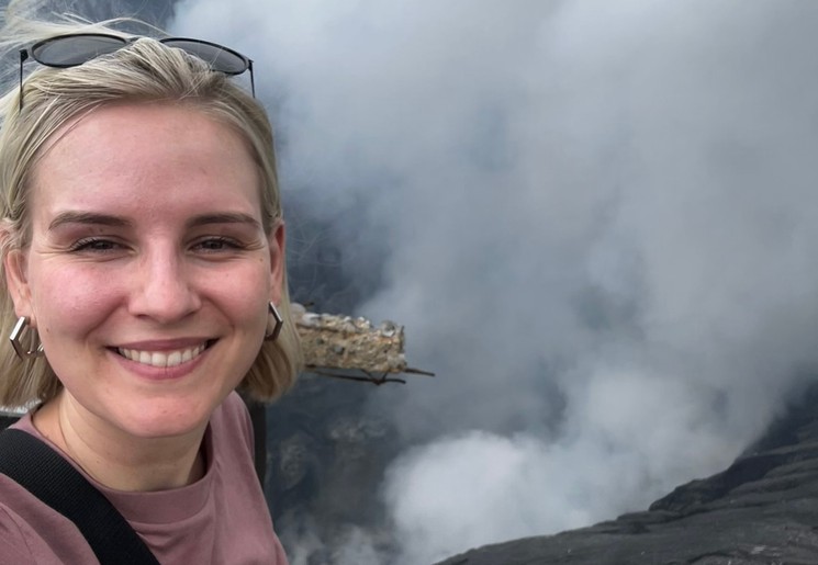Lisanne in Indonesië Java Bromo