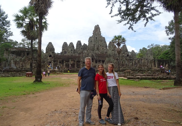 Op pad bij de tempels van Angkor Wat in Cambodja