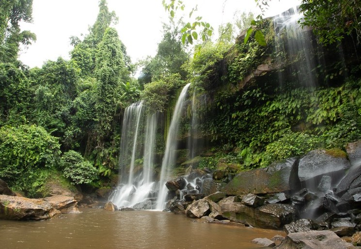 Watervallen in Koh Kong, Cambodja