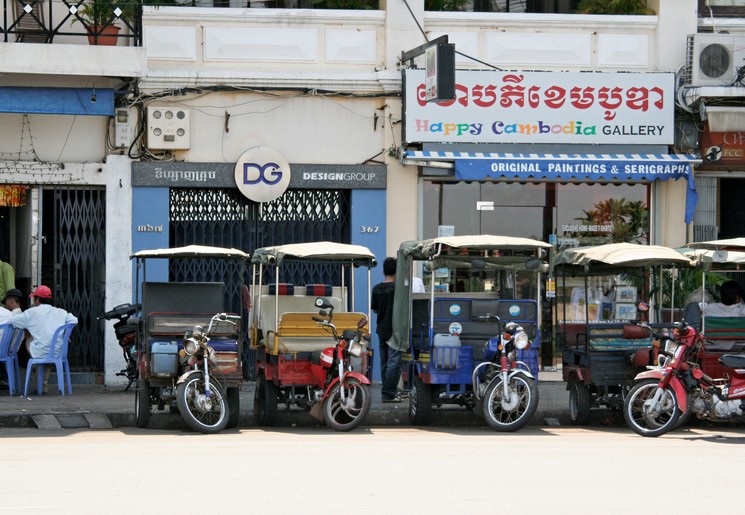 Reizen in Cambodja per tuktuk