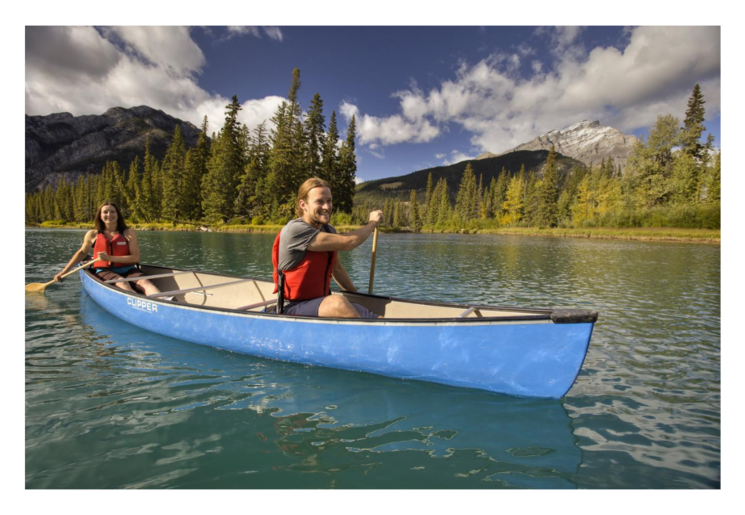 Kanoen in Banff National Park, Canada